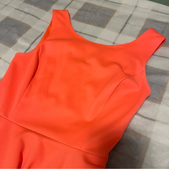 Guess Bright Coral Dress with Mesh Cutouts Size Small - Picture 5 of 8